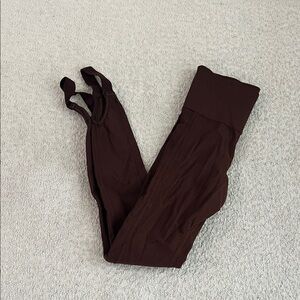 ALALA Brown stirrup leggings